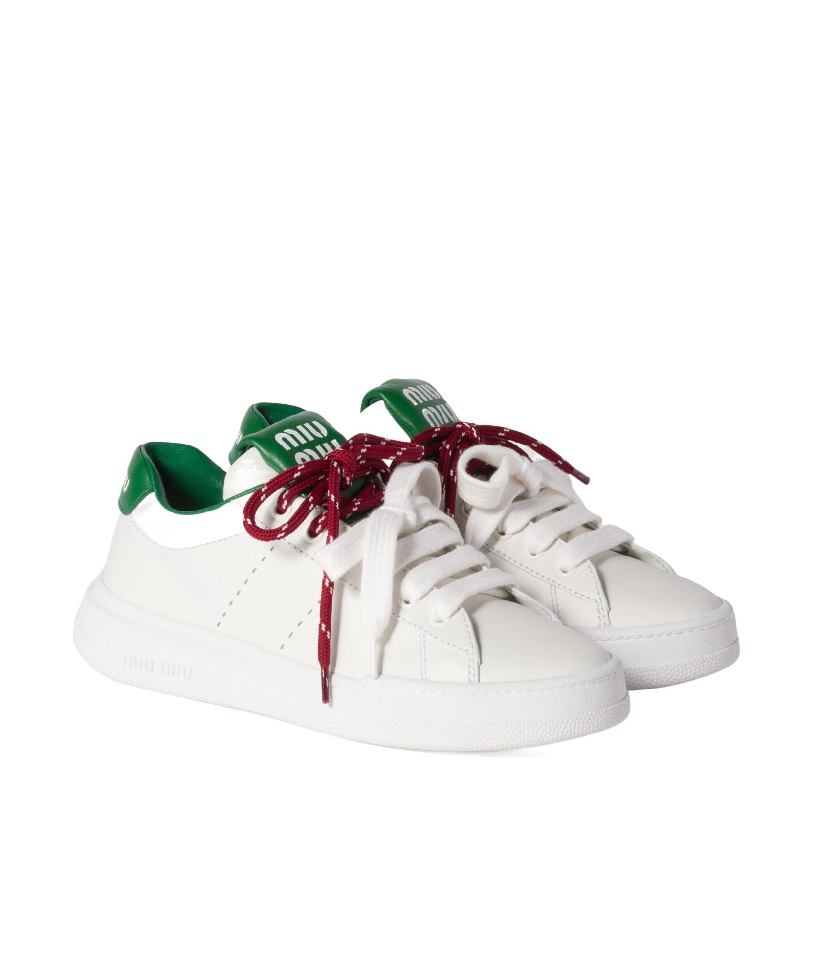 Round-Toe Lace-Up Sneakers